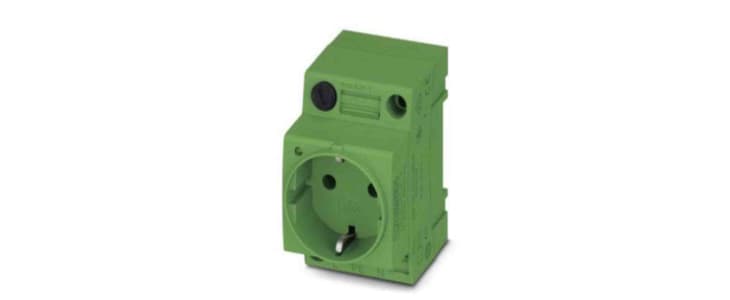 Phoenix Contact German Mains Sockets, 16A, DIN Rail, 250 V