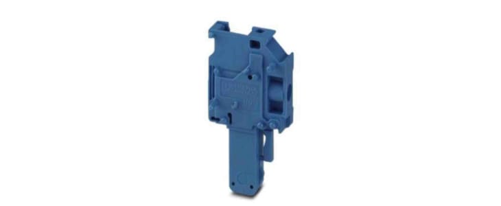 6.2mm Pitch 1 Way Pluggable Terminal Block, Plug, DIN Rail, Screw Termination