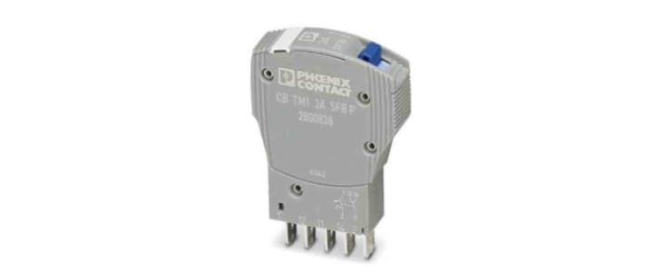 Phoenix Contact Trabtech Thermal Circuit Breaker - CB TM1 Single Pole 50V dc Voltage Rating, 3A Current Rating