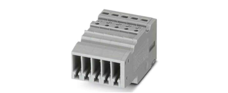 5.2mm Pitch Pluggable Terminal Block, Receptacle, Push In Termination