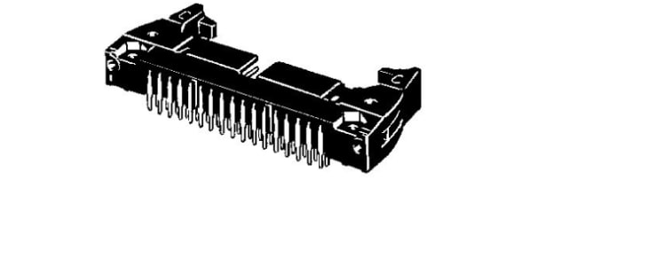 Omron 60-Way Connector Plug for  Through Hole Mount, 2-Row