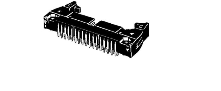 Omron 50-Way Connector Plug for  Through Hole Mount, 2-Row