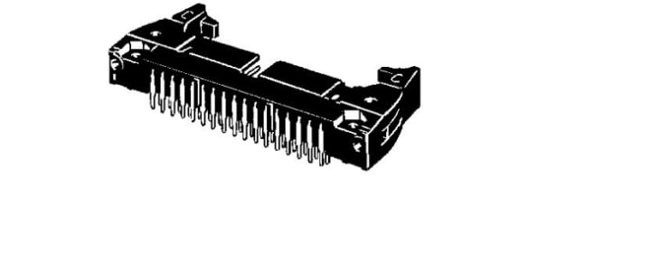 Omron 34-Way Connector Plug for  Through Hole Mount, 2-Row