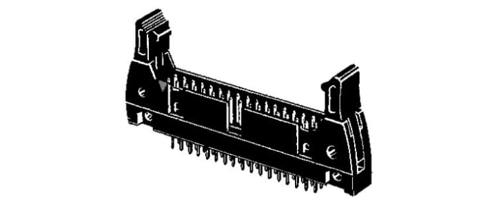 Omron 26-Way Connector Plug for  Through Hole Mount, 2-Row