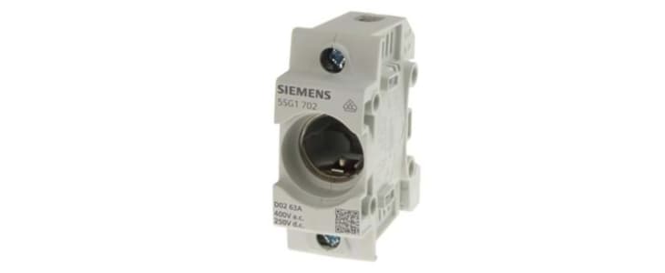 Siemens 16A Bottle Fuse Holder, 1P, 400V ac