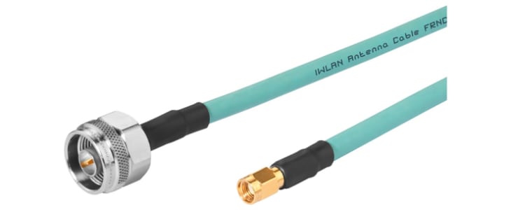 Siemens Male N Type to Male RP-SMA Coaxial Cable, 2m, Terminated