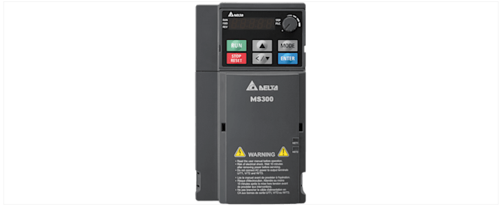 Delta Electronics Inverter Drive, 3.7 kW, 3 Phase, 460 V, 9 A, VFD-MS Series