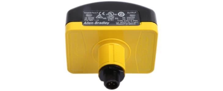 Allen Bradley 1 Button Safety Two Hand Control Switch, Black, Yellow, 800Z Series