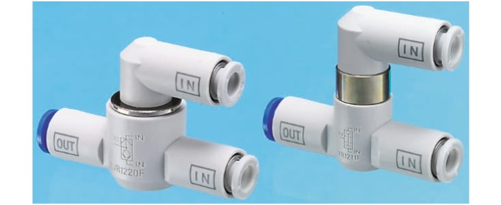 SMC VR12 Series, Pneumatic Shuttle Valve OR Logic Function 8mm Tube, Tube Connection, 1 MPa Max Operating Pressure