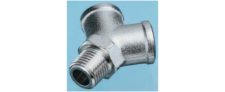 Legris 0911 Series Y Threaded Adaptor, R 3/8 Male to G 3/8 Female, Threaded Connection Style