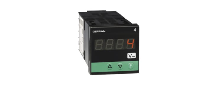 Gefran 4A Digital Panel Multi-Function Meter for Current, Voltage, 48mm x 96mm