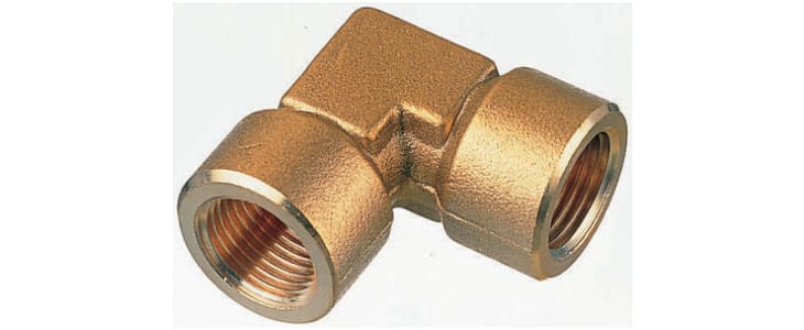 Legris Brass Pipe Fitting, 90° Threaded Elbow, Female G 3/4in to Female G 3/4in
