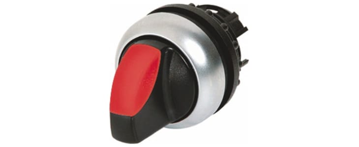 Eaton RMQ Titan Series 2 Position Selector Switch Head, 22mm Cutout, Red Handle