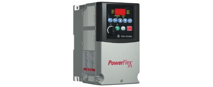 Allen Bradley Inverter Drive, 0.75 kW, 1 Phase, 230 V ac, 5 A, PowerFlex 40 Series