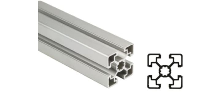 Bosch Rexroth Silver Aluminium Profile Strut, 45 x 45 mm, 10mm Groove, 2000mm Length