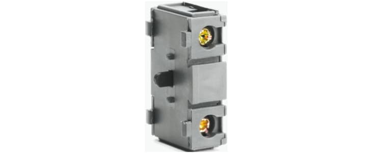 ABB Auxiliary Contact, 1 Contact, 1NO, Snap-On