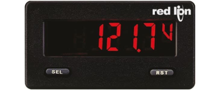 Red Lion CUB5 LCD Digital Panel Multi-Function Meter for Current, Voltage, 39mm x 75mm