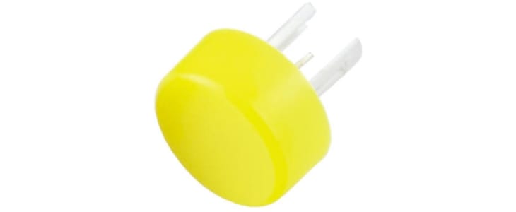 EAO Yellow Round Push Button Lens for Use with 19 Series