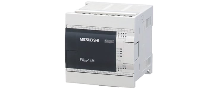 Mitsubishi FX3G Series Logic Module, 100 → 240 V ac Supply, Relay Output, 8-Input, Sink, Source Input