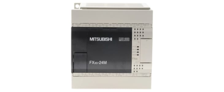 Mitsubishi FX3G Series Logic Module, 12 → 24 V dc Supply, Relay Output, 14-Input, Sink, Source Input