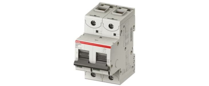 ABB High Performance S800 MCB, 2P Poles, 16A, 800V DC, 5 kA Breaking Capacity, MCB