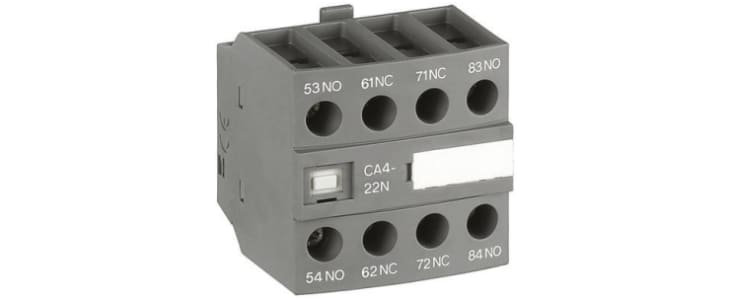 ABB Auxiliary Contact, 4 Contact, 4NO, Front Mount