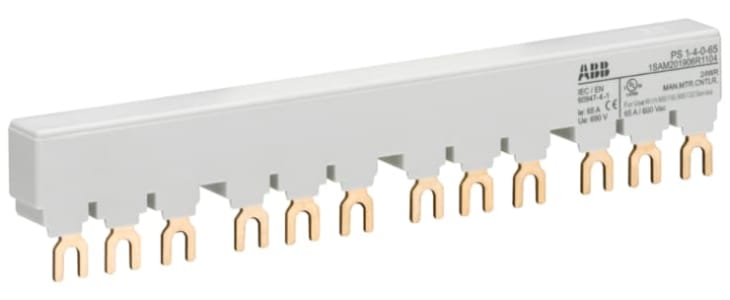 ABB PS1 3 Phase Busbar, 690V ac, 17.5mm Pitch