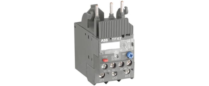 ABB TF42 Thermal Overload Relay 1NO + 1NC, 0.17 → 0.23 A F.L.C, 230 mA Contact Rating, 2 W, 3P, AF Range