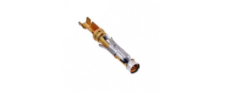 TE Connectivity Type III+ Series Female Crimp Terminal, 24AWG Min, 20AWG Max