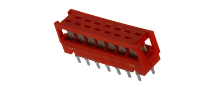 TE Connectivity 14-Way IDC Connector Plug for Cable Mount, 2-Row