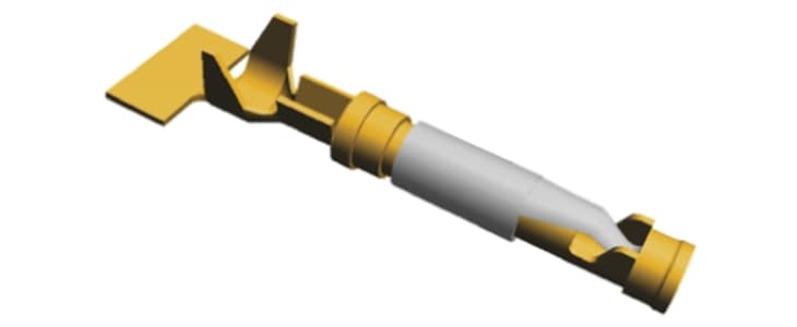 TE Connectivity Type III+ Series Female Crimp Terminal, 24AWG Min, 20AWG Max