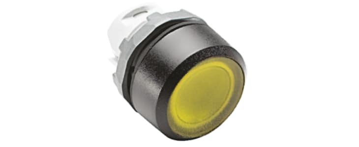 ABB Modular Series Yellow Momentary Push Button Head, 22mm Cutout, IP66