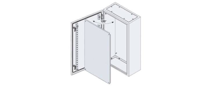 ABB SR2 Monobloc Series Steel Wall Box, IP65, 300 mm x 300 mm x 150mm