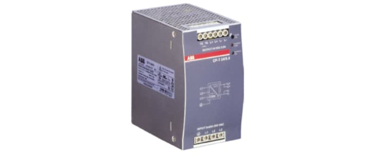ABB CP-T Switch Mode DIN Rail Power Supply, 340 → 575V ac ac, dc Input, 24V dc dc Output, 5A Output, 120W
