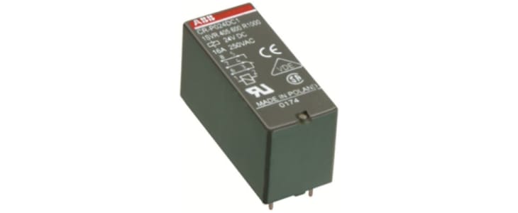 ABB Relay Socket for use with CR-U Series PCB Relays, Plug In