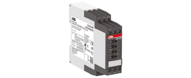 ABB Voltage Monitoring Relay, 1 Phase, DPDT, 3→30 V, 6→60 V, 30→300 V, 60→600 V, DIN Rail