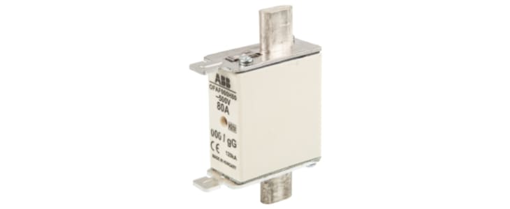 ABB 80A Centred Tag Fuse, NH000, 500V