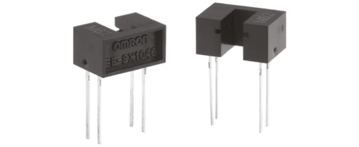 EE-SX1046 Omron, Through Hole Slotted Optical Switch, Phototransistor Output