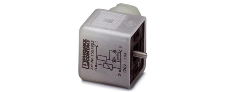 Phoenix Contact SACC-V-3CON-PG9/A-1L-SV 120V, Female Solenoid Valve Connector, 120 V Voltage