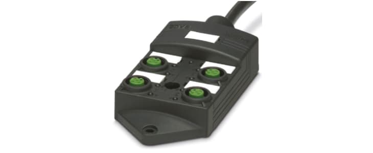 Phoenix Contact SACB Series Sensor Box, M12, 10m cable, 4 way, 4 port