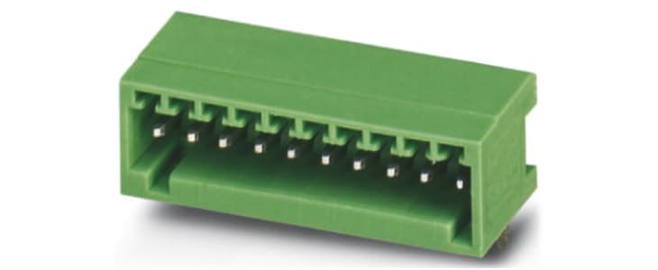 Phoenix Contact 2.5mm Pitch 10 Way Pluggable Terminal Block, Header, Through Hole, Solder Termination