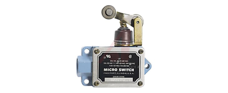 Honeywell BAF Series Roller Lever Limit Switch, NO/NC, SPDT, Die Cast Aluminium Housing, 480V ac Max, 20A Max