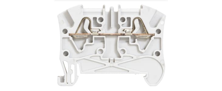 Legrand 372 Series Grey Feed Through Terminal Block, 4mm², Spring Clamp Termination