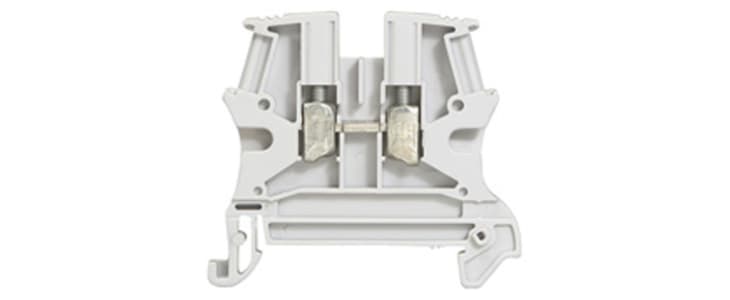 Legrand Viking 3 Series Grey DIN Rail Terminal Block, Single-Level, Screw Termination