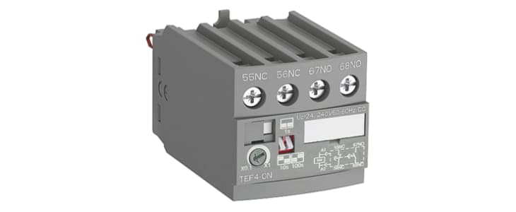 ABB TEF4 Series Contactor Relay, 2-Pole, 3 A, 1NO + 1NC, 240 V ac