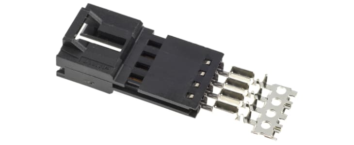 TE Connectivity 4-Way IDC Connector Plug for Cable Mount, 1-Row