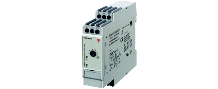 Carlo Gavazzi Current, Voltage Monitoring Relay, 1 Phase, SPDT, 0.4 → 4 V ac, 2 → 20V ac/dc, DIN Rail