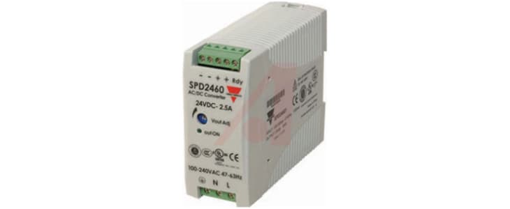 Carlo Gavazzi SPD Switch Mode DIN Rail Power Supply, 85 → 264V ac ac, dc Input, 12V dc dc Output, 5A Output, 60W