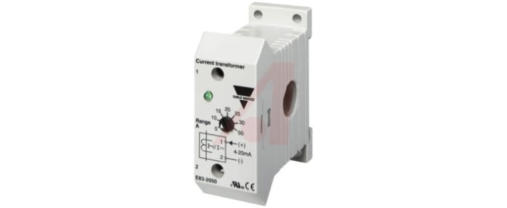 Carlo Gavazzi E83 Series Base Mounted Current Transformer, 100:1:30 mA, 12mm Bore