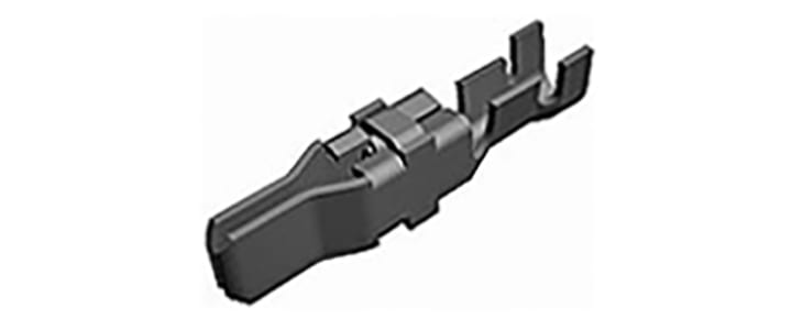 TE Connectivity Type XII Series Male Crimp Terminal, 16AWG Min, 12AWG Max